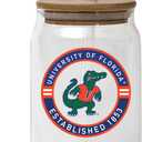 The Memory Company | Licensed NCAA 16oz Vintage Logo Glass with Bamboo Lid