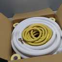 25 Ft Mini Split Line Set.Air Conditioner Copper Tubing Pipes Extension Set, 1/4" & 3/8" 3/8" PE Thickened for AC and Heating Equipment Insulated Coil Line Set HVAC Refrigerant with Nuts. (1/4+3/8)