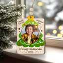 3 x Gift for Kid Ornament 2025  Merry Christmas Holiday Keepsake with Twinkle Star, Rustic Farmhouse Decoration for Family, Kids, Babys 1st Christmas, Friends & Gift Giving