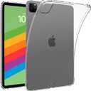 Tablet Clear Flexible Shokcproof Case for Apple iPad Pro 13 A2925 A2926 A3007 13"(2024 Release),Ultra Slim Lightweight TPU Shell Soft Transparent Cover(for iPad Pro 13" 2024)
