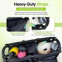 Double Stroller Organizer for Bob Duallie and Baby Jogger City Mini GT
