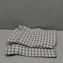 Taupe Plaid Ruffle Decorative Throw Pillow Covers for Couch 20"x20",2 Pack Vintage Checkered Washed Cotton Pillowcases for Bed, Sofa, Living Room