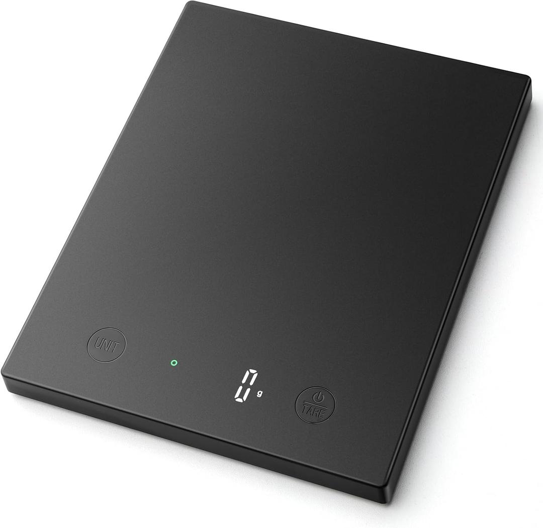 Homebuds 22lb/10kg Digital Food Scale in High Precision 0.1oz/1g, Our Own Kitchen Scale Professional Factory SINCE 2001, Home and Kitchen Essentials for Cooking and Baking, LED, 3*AAA Batteries, Black