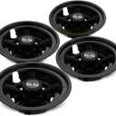 Golf Cart Accessories Wheel Covers Hub Caps for Yamaha/Club CAR/EZ-GO Par Car 8" (Set of 4) (Black)