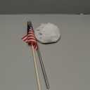 Anley American Veteran Grave Marker with US National Stick Flag 34 Inch Tall - Cemetery Memorial Graveside Plaque Flag Holder Gravemarkers for All American Military Veterans