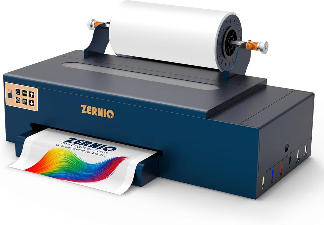 A3 DTF Printer with XP600 Printhead, White Ink Circulation, Rear Heating, 13" Direct to Film Printer for T Shirt and Apparel Transfer Printing