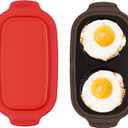 Microwave Egg Cooker, Microwave Egg Poacher | Cooker & Fryer for Breakfast Sandwiches | Maker for 2 Eggs | Dishwasher-Safe & BPA-free, Save Time,Portable for Home,Travel,Gifts