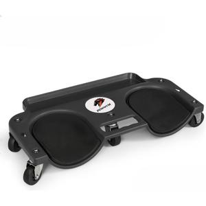 Rolling Knee Creeper with 5 Swivel Castors and Tool Tray Rolling Knee Pads for Home Workshop, Auto Shop, Garden, Flooring, Black
