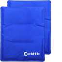 WORLD-BIO Large Flexible Hip Ice Pack 2 packs for Injuries, Hot & Cold Therapy Pad for Shoulder, Back, Knee, Leg, Thigh, Soothing Pain from Bruises & Sprains, Muscle Aches, Stiff Joint, 11" x 14" Blue