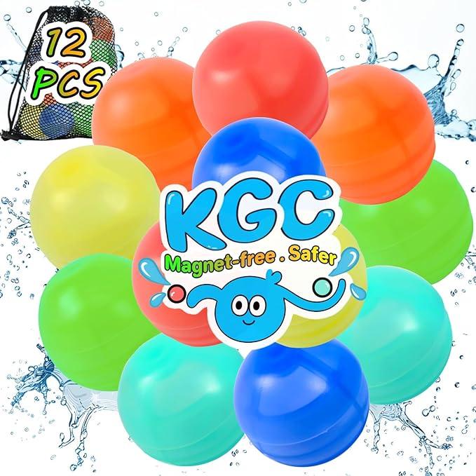 Amazing Balloon Blast Latex Free No Tying Reusable Water Balloons 12pcs