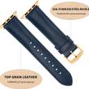 Leather Watch Bands Compatible with Apple Watch 49mm 46mm 45mm 44mm 42mm 41mm 40mm 38mm, Top Grain Leather Replacement Straps for iWatch Series 11 10 9 8 7 6 5 4 3 2 1 SE3/2/1 Ultra3/2/1