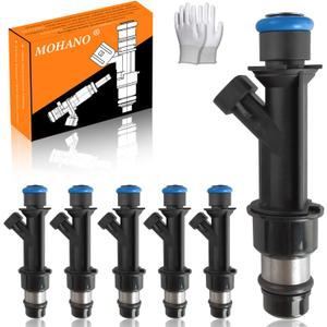 Engine Fuel Injector Kits Fit for 2002-2007 Chevy Trailblazer GMC Envoy, for 2003-2007 Isuzu Ascender, Oldsmobile Bravada Saab 9-7x Buick Rainier 4.2L l6 Set of 6 Fuel Injectors Replace OE # FJ10578