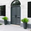Artificial Agave Faux Agave Fake Greenery Outdoor Artificial Plants Fake Plants for Indoor Home Decor Plastic Plants Outdoor Decor Front Porch Decor Simulation Plants 22"(2Pcs Green) No Vase