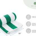 Salt Earth Cotton Family Beach Towel (Pack of 4, 30"x60") - Oversized Beach Cabana Striped Towels - Quick Dry & Absorbent Towels for Bathroom, Travel, Pool, Bath, Vacation, Home, Swim (Multi Color)