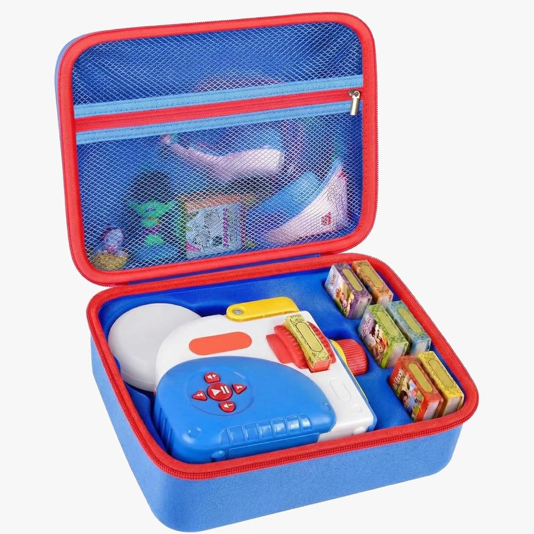 Case Compatible with Little Tikes for Story Dream Machine Books Starter Set, Toys Protective Container for Little Tikes for Storytime Audio Play Real for Littles Character Collection (Box Only), Blue