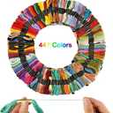 447 Color Skeins Rainbow Color Embroidery Floss, Rainbow Thread for Embroidery, Cross Stitch Thread, Friendship Bracelet String