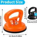 3-Pack Car Dent Puller, Upgraded Dent Puller, Durable PC Plastic Handle, Thickened Rubber Suction Cup, Paintless Repair Tool, Great for Dent Repair, Object Moving and Door Handle Use (EXP 08/17/26)