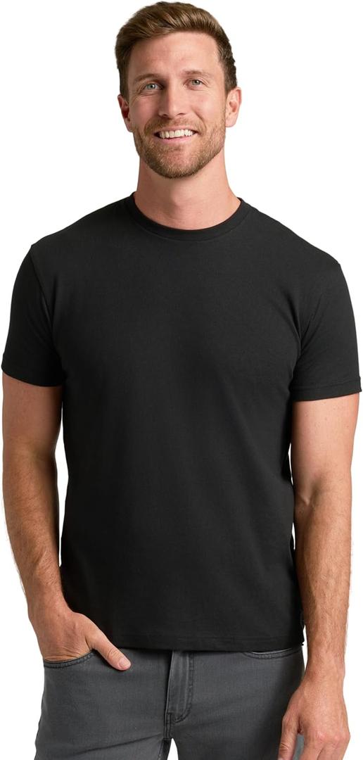 True Classic Mens T-Shirts  Short Sleeve Crew Neck T Shirts for Man, Cotton Blend Plain Novelty Men's T-Shirts (Medium)