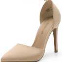 DREAM PAIRS Women's Oppointed-Lacey Pointed Toe Ankle Strap High Heel Stiletto Pumps Wedding Dress Shoes, Size: 8