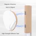 Motion Sensor Night Light Indoor, Rechargeable Night Light Wall Sconce Wooden Set of 1, Battery Powered Magnetic Wall Sconce Decor for Bedroom, Hallway, Bathroom, Stairway, Closet