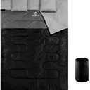 oaskys Double Sleeping Bag for Adults with 2 Pillows - Queen Size XL Waterproof Sleeping Bag for All Season Camping Hiking Backpacking 2 Person Sleeping Bags for Cold Weather & Warm