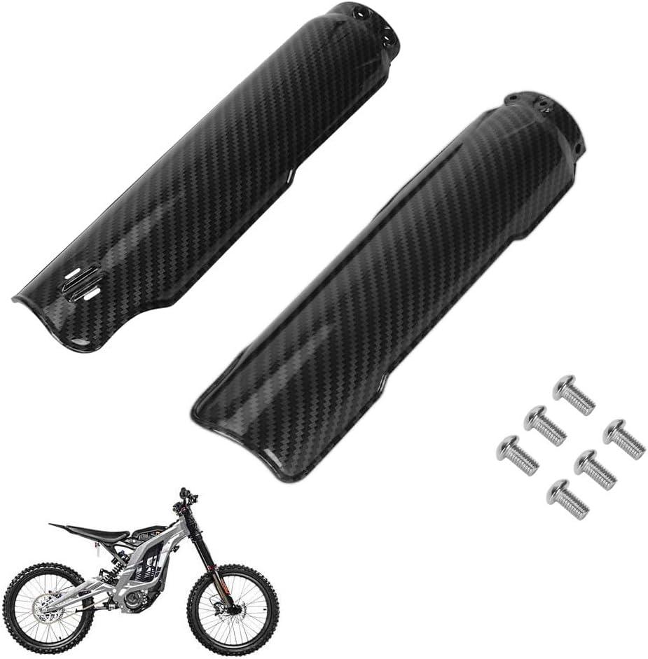 Fork Cover Sur-Ron Imitation Carbon Fiber Front Forks Cover Protector Guards Shock Protection for Electric Dirt Bike Light Bee Surron/Sur Ron S/X Segway X160 / X260