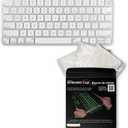 Universal KeyboardCap. Fully Covered Flat Style 0.025mm Waterproof Anti-Dust Desktop Keyboard Cover with Numeric Hospital/Dentist Use (for Magic Keyboard Without Numeric Keypad)
