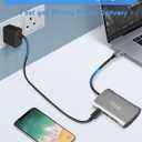 2 x 7-in-1 USB C Docking Station - Triple Display, 1080P VGA, 2 USB 3.0, Type-C Data Port, 4K HDMI, PD 100W Charging, SD/TF Card Reader, Compatible with Dell/HP/Lenovo, etc