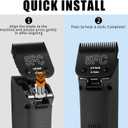 3 Pack 5FC Detachable Dog Grooming Steel Blades,Compatible with Andis,Oster A5,Wahl KM-10 Series,Cut Length 1/4" 6.3MM Black