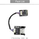 M.2 A E Key to 2.5 Gigabit Ethernet Module for X86 Linux Single Board Computer SBC, i226v 2.5G Ethernet Server NIC, Interface Card10/100/1000/2500 Mbps RJ45 LAN, Support 2230/2280 (M.2 A+E Key, 20CM)