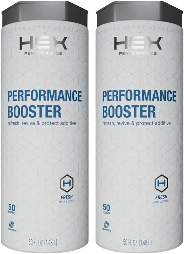HEX Performance Fabric Booster, Fresh, 100 Load (Pack of 2) - Safe for Activewear, Made for Sensitive Skin, Eco-Friendly