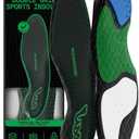 LUX Dual Grip Sports Insoles with GripArray - Easily Trimmed to Fit Any Foot Shape - Shock Absorbing Athletic Performance Sport Insoles - Shoe Inserts for Women & Men's Soccer, Running, Basketball (Low S (Men 6.5-8 / WM 8-9.5))
