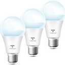 Dusk to Dawn Light Bulbs Outdoor, 13W(100W Equivalent), 6000K Daylight, Automatic On/Off Outdoor Security Light, Sensor A19 E26 Bulbs Photocell for Wall lamp Porch Garage Yard, Christmas Gifts, 2 Pack