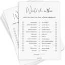 GardenCity Bridal Shower Games, Would She Rather Bridal Shower Game for 50 Guests, Minimalist