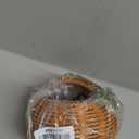 VTurboWay Rattan Bird Nest with Swing Chew Resistant Hammock Style Nest House Parrot Egg Laying and Breeding Nest for Parrots Cockatiels Budgerigars Finches Canaries