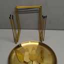 12 Pcs Pizza Stand Set: 4 Metal Stands, 4 Pizza Pans, 4 Spatulas for Weddings, Party(Gold,Classic)