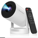 Electric Focus】Mini Projector, Support 4K 1080P, 210 ANSI Portable Projector with WiFi and Bluetooth, Auto Keystone Correction Video Projector, Compatible with Smartphone,TV Stick,Laptop