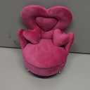 CONCISE Adult Dollhouse Furniture 1/6 1/12 Scale Miniature Velvet Sofa Hidden Jewelry Box for Women 14+ Collectors Ring Earring Necklace Bracelet Trinket Keepsake Storage Diorama Model Kit Display (M Pink Chair)