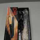 CHI Original Ceramic Flat Iron, Hair Straightener For A Smooth Finish, Floating Plates, Quick Heat Up, Analog On/Off Switch, 1" Styling Tool, Black