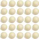 3/4 inch Natural Round Wooden Ball, Hardwood Balls, for Crafts and DIY Projects, Bag of 50.