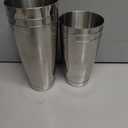 WOTOR Boston Cocktail Shaker Set for 3, 18 oz & 28 oz Stainless Steel Weighted Shaker Tins, Professional Bar Tools for Bartender, Metal Mixer for Martini & Cocktails (Silver)