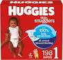 Huggies Size 1 Diapers, Little Snugglers Baby Diapers, Size 1 (814 lbs), 96 Count,