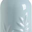 Sweejar Ceramic Olive Oil Dispenser Bottle, 20 Oz Relief Opaque Oil Cruet Protects Oil To Reduce Oxidation, Suitable for Storage Oil, Vinegar, Soy Sauce, Coffee Syrup, Liquids, Set of 1 (Light Blue)