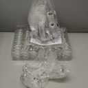 32 inch Crystal Chandelier for Dining Room, Round Silver Tree Branches Chandeliers, Top K9 Crystal Chandelier, Modern Chandeliers for Kitchen,Foyer Entryway,Luxury Adjustable Hanging Chandeliers