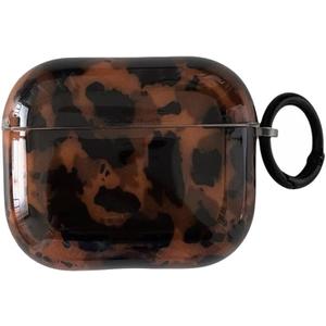Leopard Cheetah Print Case for AirPods 3rd Generation(2021) with Keychain Tortoiseshell Animal Pattern Trendy Brown Cases with Lock for Cool Girls Women Men(for AirPods 3,Tortoise)