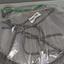 AddGrace Round Bar Stool Cushions with Ties Set of 1 Non Slip Seat Cushions 12x12 Inch Washable Chair Pads Removable Washable Cover Light Gray