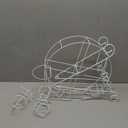 Ferris Wheel Cupcake Stand Dessert Serving Tray, Ferris Wheel Cupcake Stand for Carnival and Circus Theme Party Wedding Party Furnishing Accessories (White)