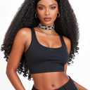 Curly Headband Wig 26 InchAfro Curly Wigs for Black WomenKinky Straight Synthetic Hair with Bouncy Curls In the EndWear and Go Glueless Half Wig (Natural Color)