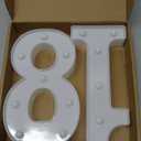 18th Birthday Decorations for Girls and Boys, Happy 18th Birthday Decorations for Men Centerpieces Table,18 Light Up Numbers Sign Led for Party Backdrop Wall Decor for Wedding Anniversary Home