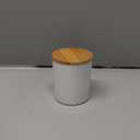 Aroparc 12 Pack 10oz White Candle Jars with Bamboo Lids, Candle Containers for Candle Making, Wedding Favors & Luxury Lines - Gloss White